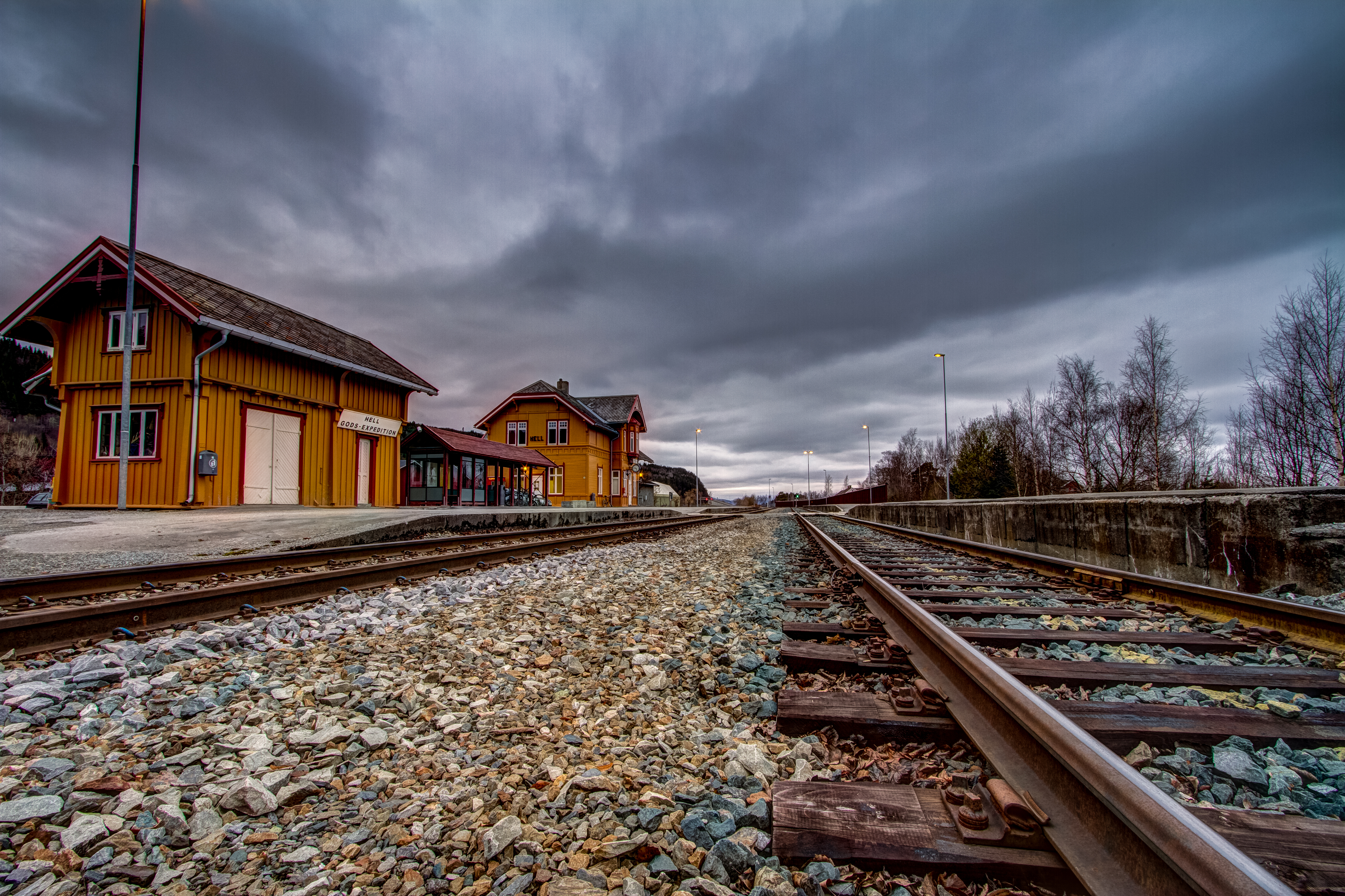 Railway station in Hell, Norway