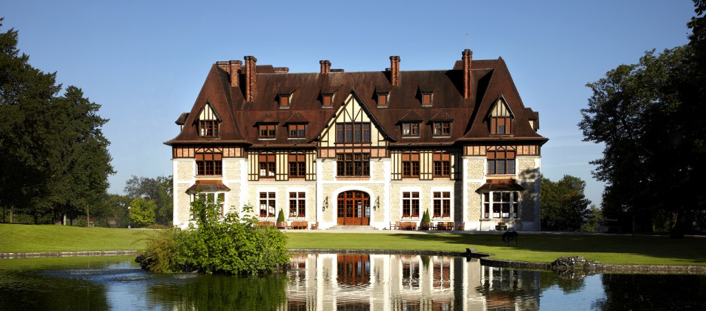 A view of the guest manor Château de Chanteloup at Martell House, Cognac, France