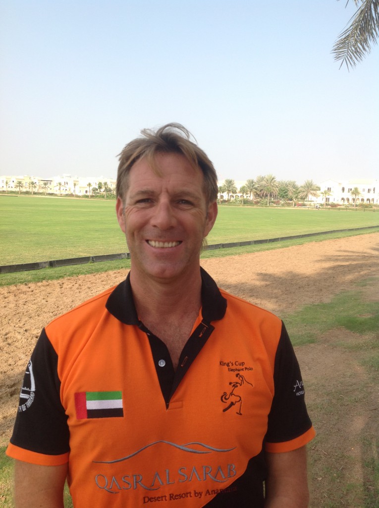 Polo master Stephen from the Dubai Polo Academy 