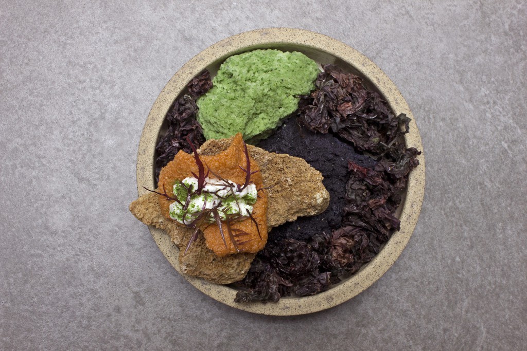 Each meal is presented with the decoration that provide context to the food’s origin. Central Restaurant, Lima, Peru