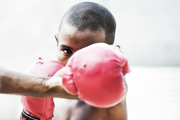 Shadow boxing, Havana, Cuba. Photo by Thai Neave.