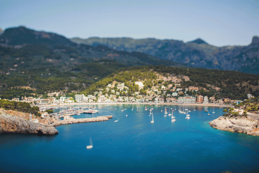 Port de Soller, a gorgeous inlet between Deia and Cap de Formentor, Majorca.