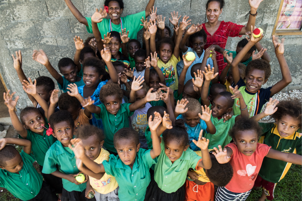 Children from the school we visited in Port Vila, Vanuatu. Photo by Thai Neave