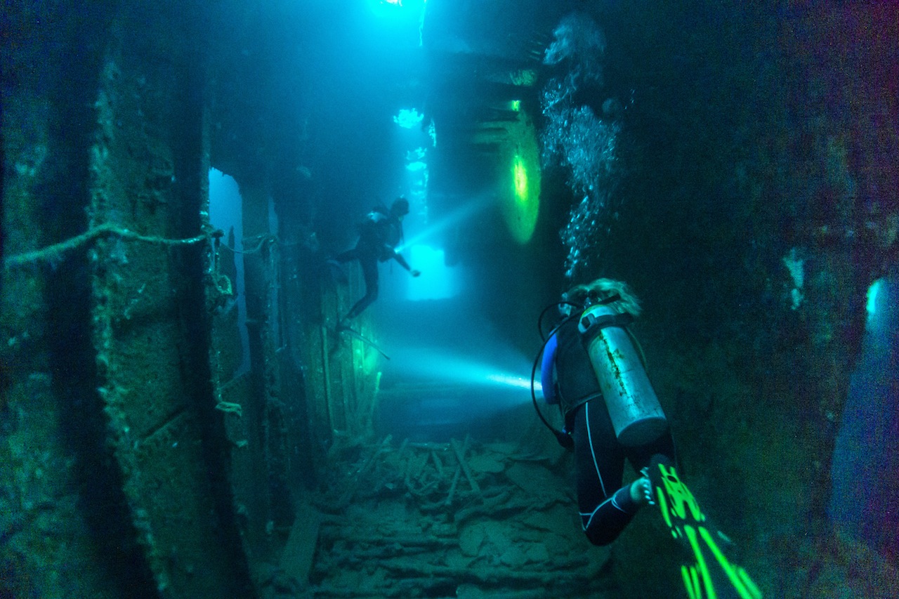 Diving to depths of 30 metres, a dive to explore the SS President Coolidge proves to be a sensational experience for any diver